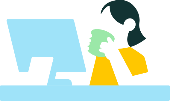 Therapist at their desk